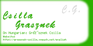 csilla grasznek business card